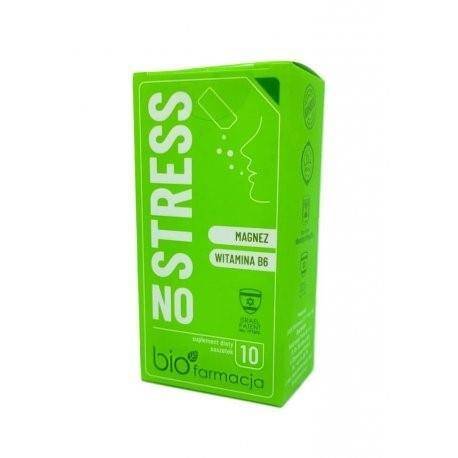 Biofarmacja No Stress Organiczny Bio Magnez + Witamina B6 (10 saszetek) Biofarmacja bf-011