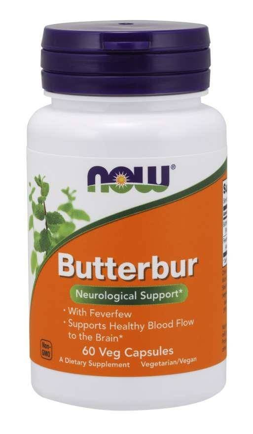 Now Foods Butterbur - Lepiężnik Różowy 75 mg (60 kaps.)