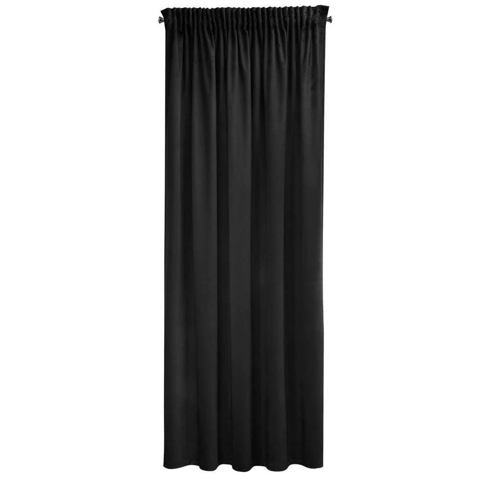 Pierre cardin Zasłona Sibel 140x270 na taśmie Czarna ex-pier-zas-sibel-140x270-t-czar