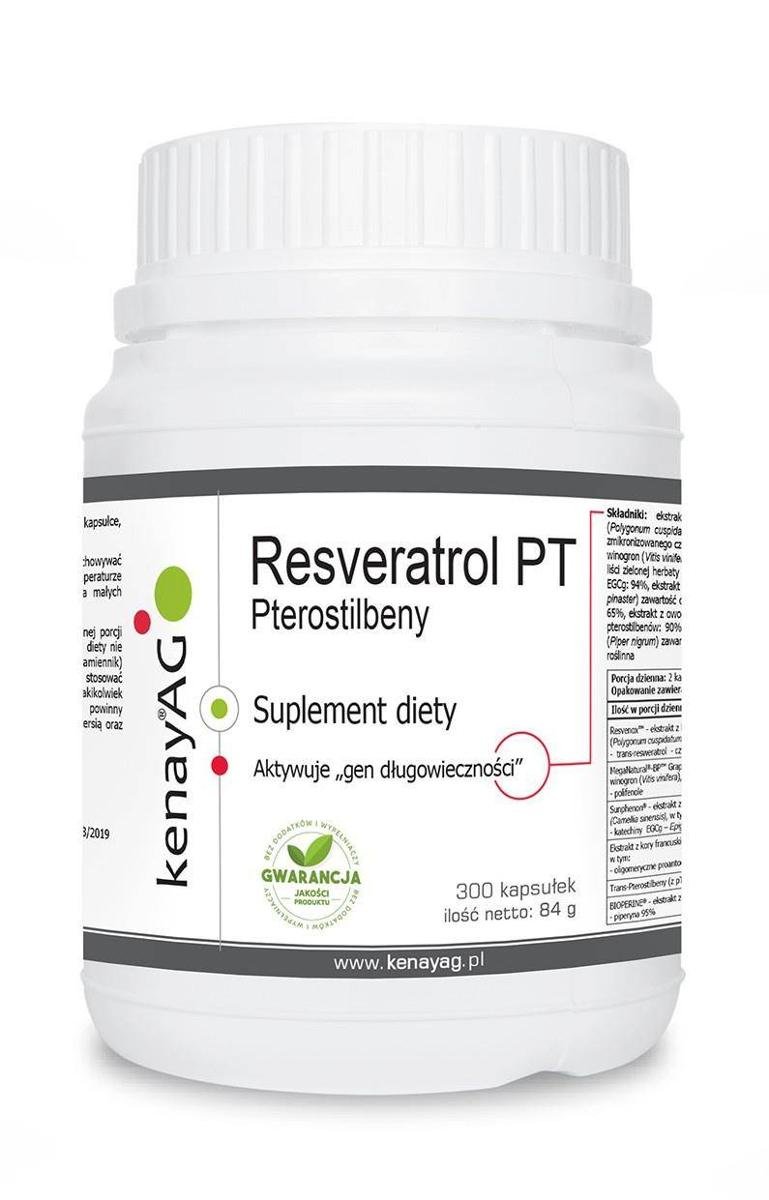 Kenay PTEROSTILBENY - Resweratrol PT (300 kapsułek) D2A0-79143