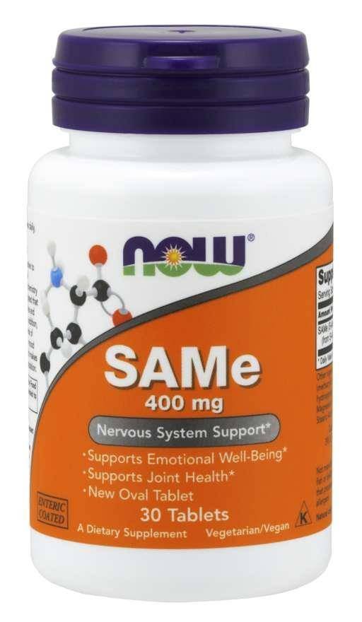 Now Foods SAMe - S-Adenozylo L-Metionina 400 mg (30 tabl.)