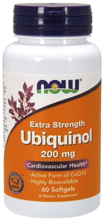 Ubichinol Extra Strength 200 mg/60 Softgels (Now Foods)