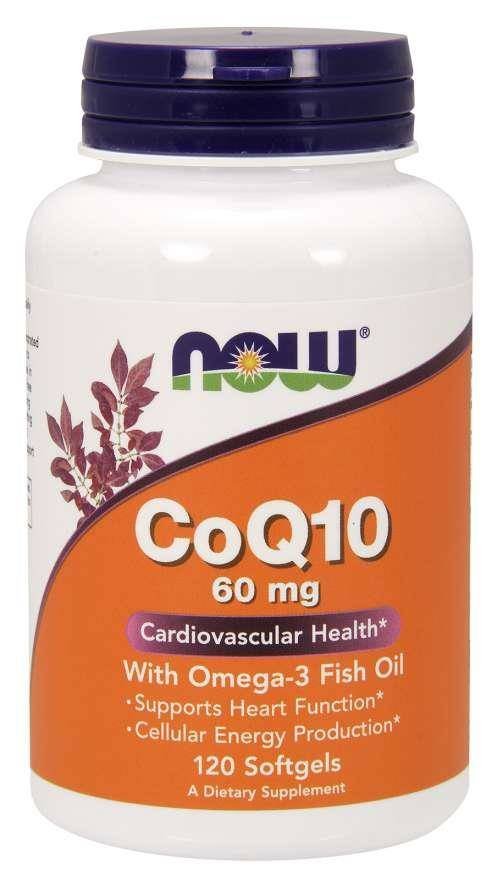 Now Foods Koenzym Q10 i Omega-3 (120 kaps.)