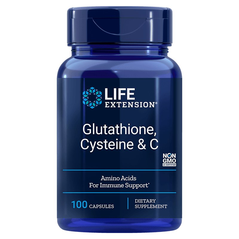 Life Extension L-Glutation + L-Cysteina + Witamina C (100 kaps.)