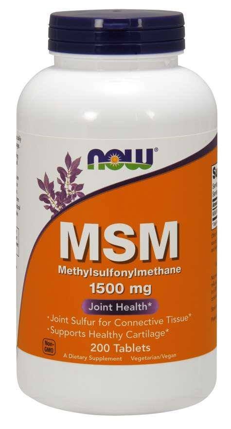 Now Foods MSM Metylosulfonylometan 1500 mg (200 tabl.)