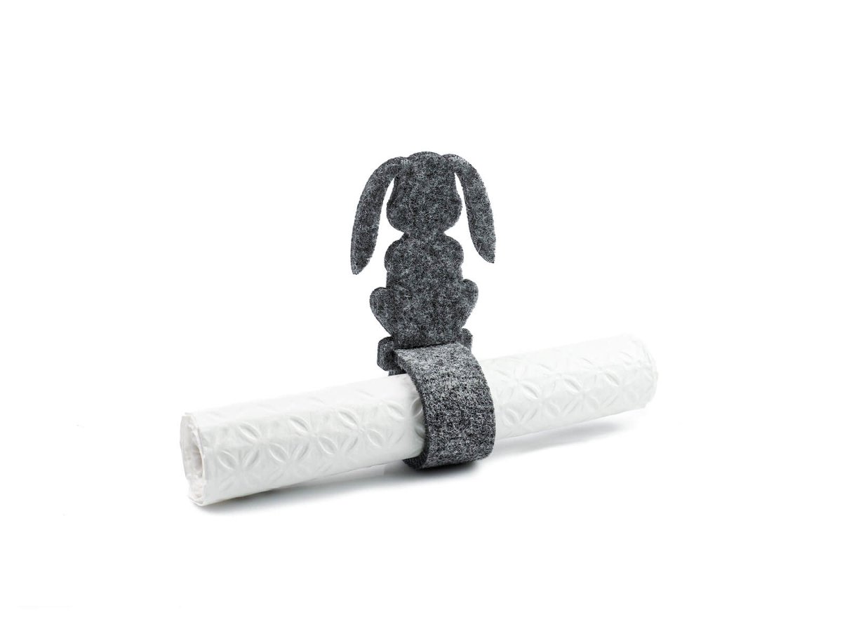 Serwetnik ze wzorem świątecznym - Zajączek Wiosenny - 21 cm - 1 szt.