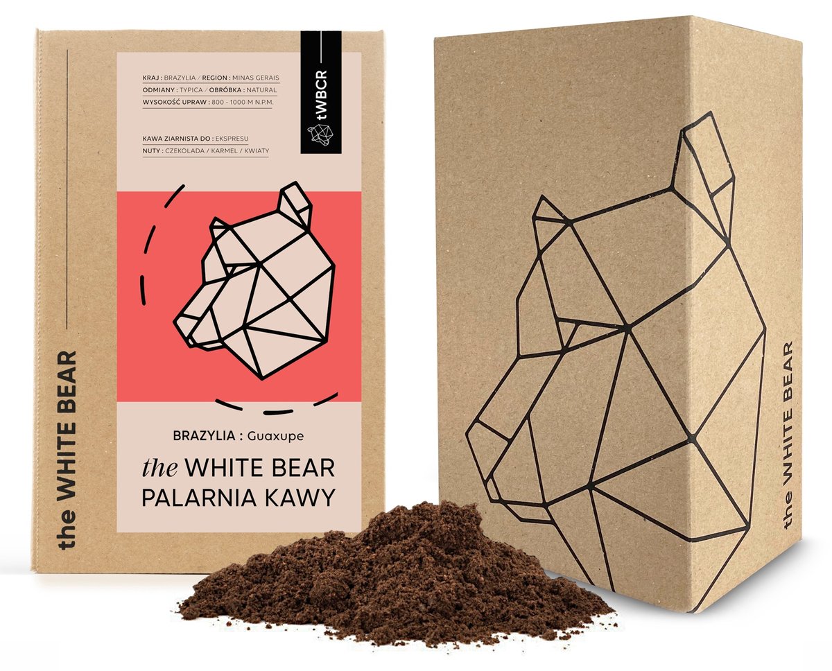 WBC CZERWONA kawa mielona Brazylia Guaxupe Espresso tWBC 1KG M.PRZELEWOWE