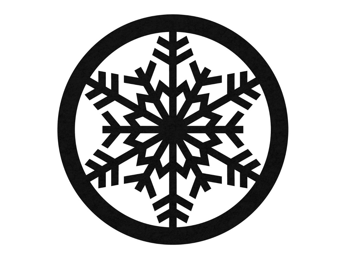 Podstawka pod kubek - Śnieżynka - 10 cm - 1 szt.