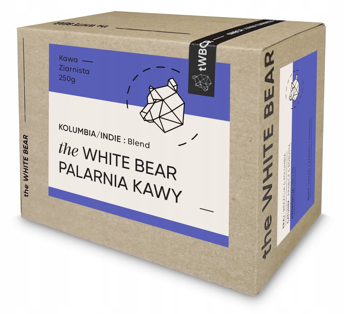 WBC KOBALT kawa ziarnista Kolumbia-Indie Blend 250g