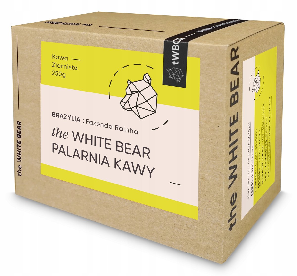 the White Bear Kawa ziarnista Brazylia Fazenda Rainha 250 g