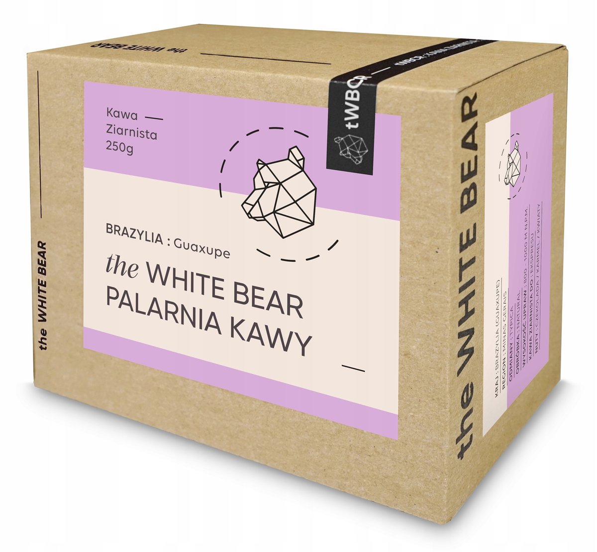 the White Bear Kawa ziarnista Brazylia Guaxupe A 250 g