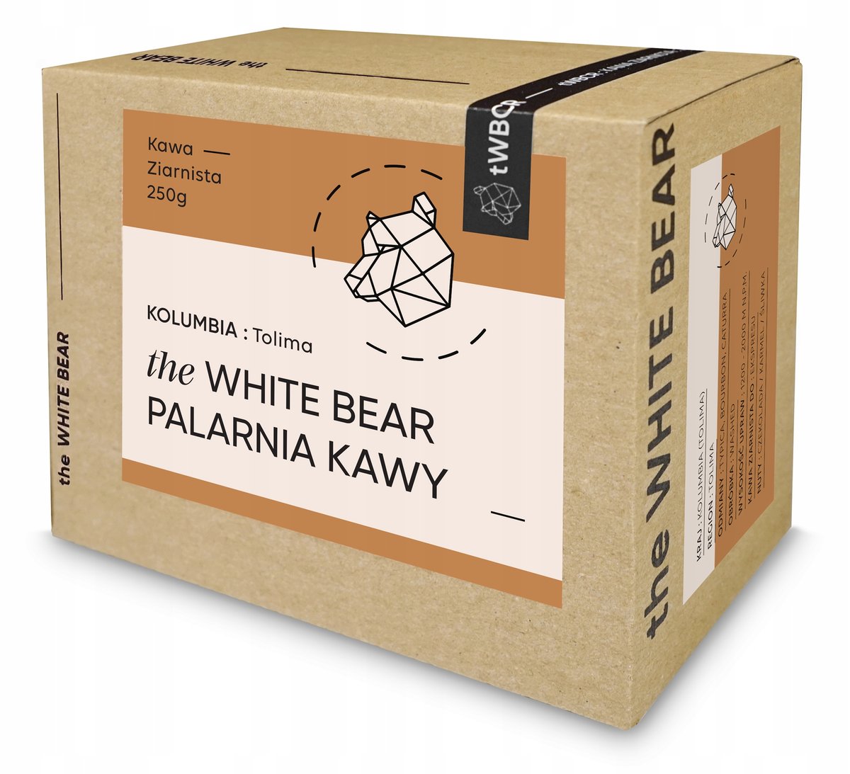 the White Bear Kawa ziarnista Kolumbia Tolima 250 g