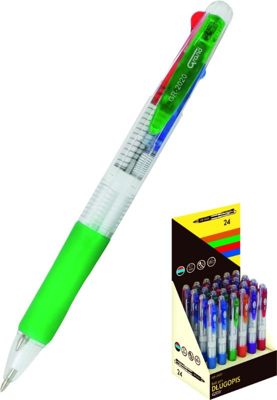 Długopis automatyczny GRAND GR-2020 3-kolorowy /160-1068/