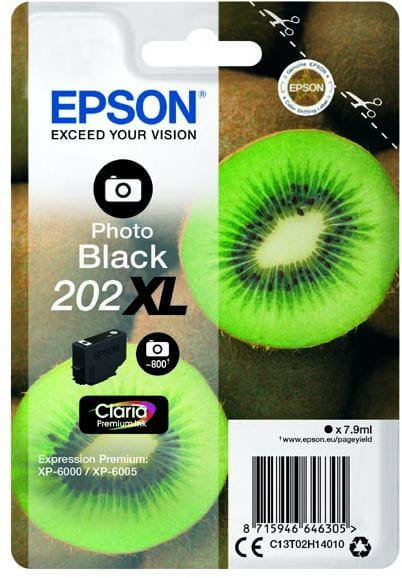 Zdjęcia - Wkład drukujący Epson 202XL tusz czarny foto, zwiększona pojemność, oryginalny 