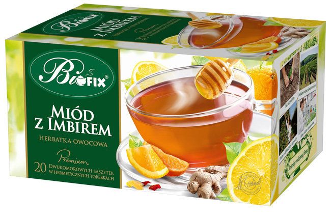 Bi fix Premium Miód z imbirem Herbatka owocowa ekspresowa