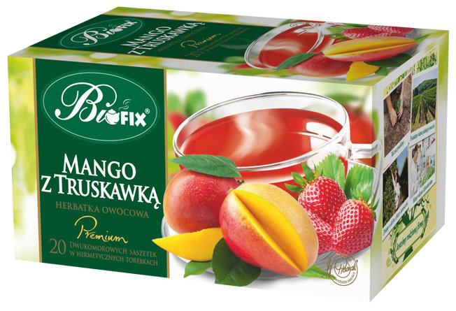 Bifix Premium mango z truskawką herbatka owocowa ekspresowa 20x 2 g 1140085
