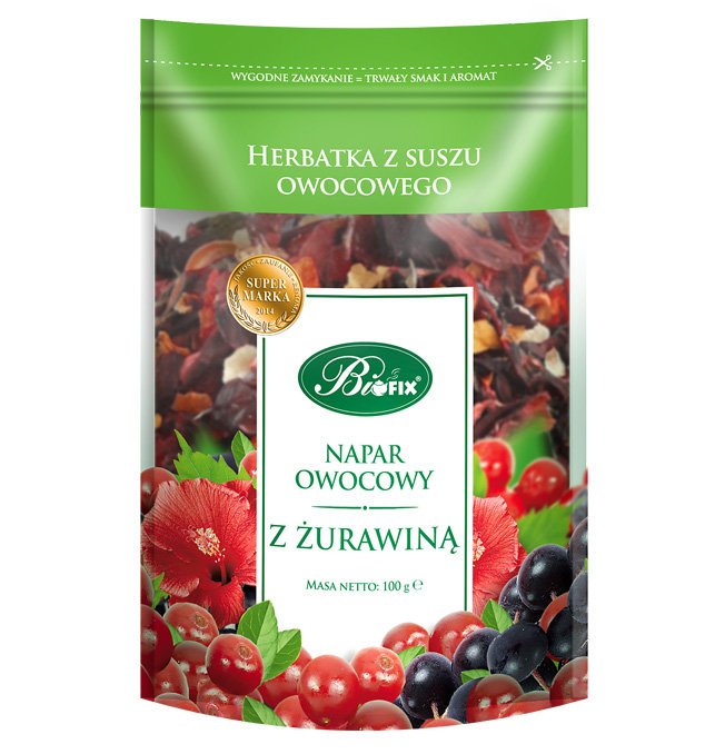BiFIX Żurawina napar owocowy herbatka z suszu owocowego 100 g 1125685