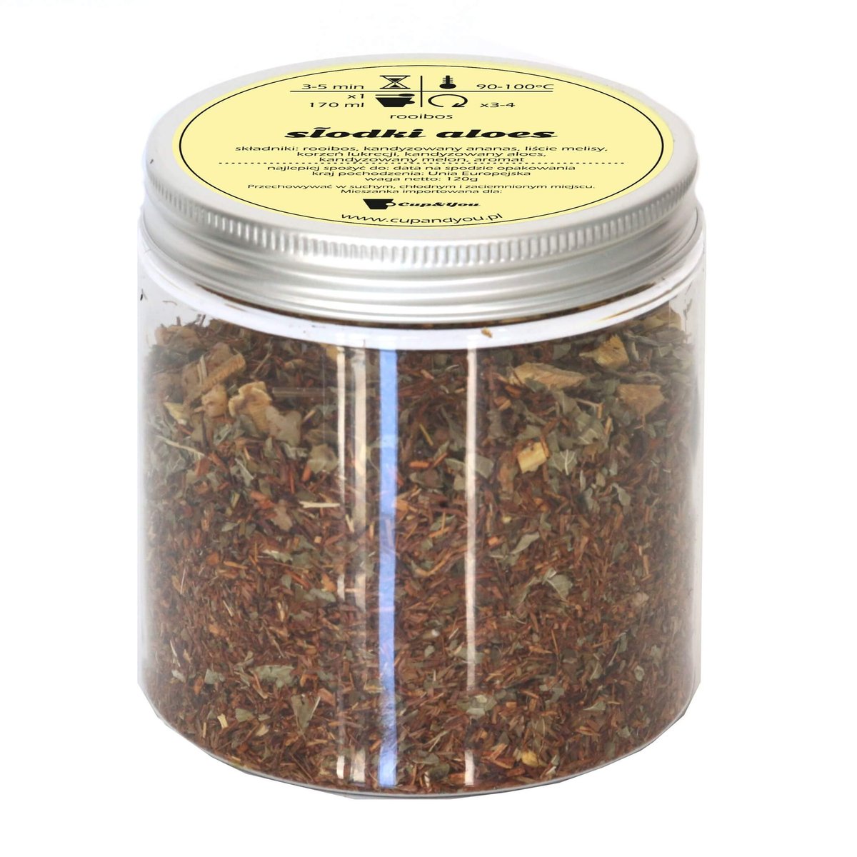 Herbata Rooibos o smaku słodki aloes 120g