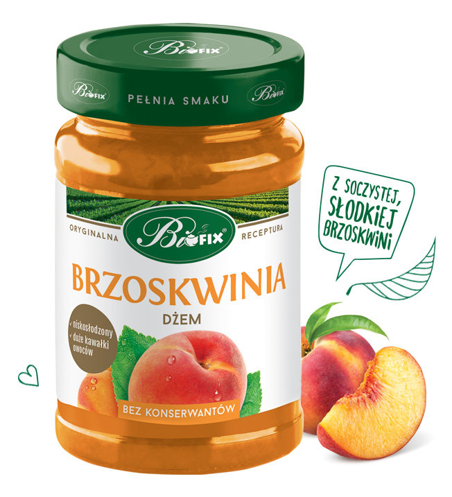 Bifix Dżem brzoskwiniowy niskosłodzony 290g Bifix