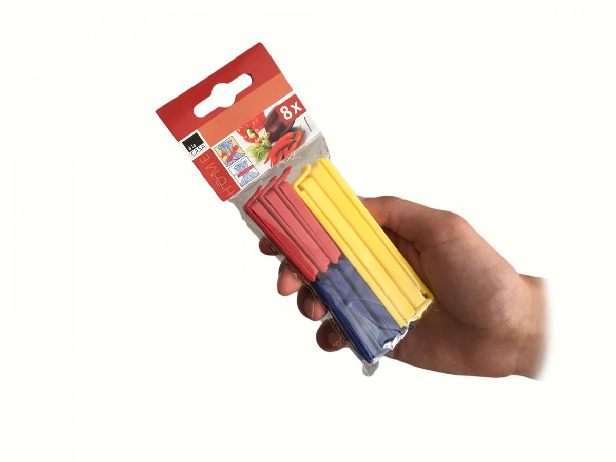 Rewe Dom Klipsy do woreczków z tworzywa sztucznego 8 szt a la Casa