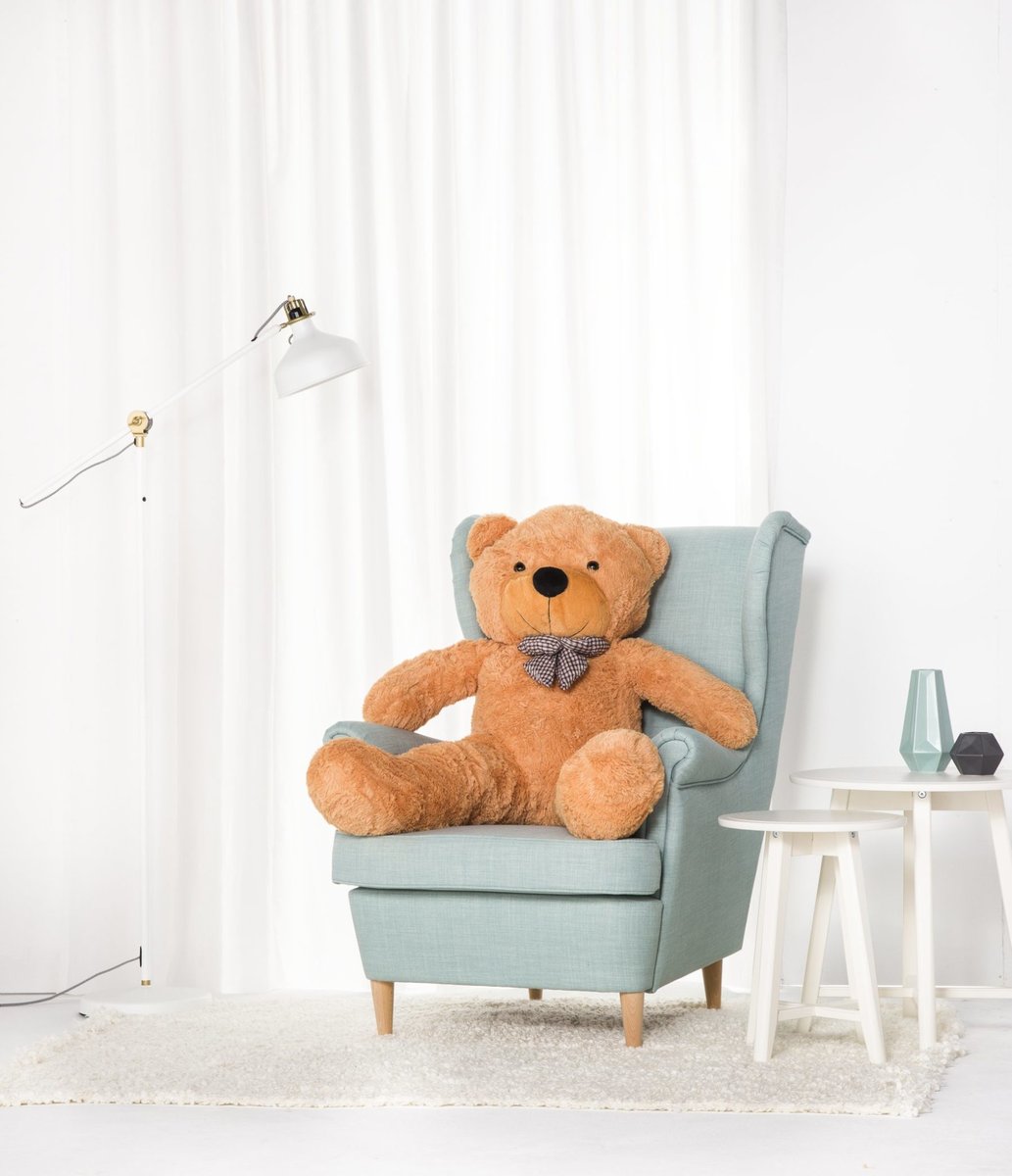 Miś Gustaw, duży Miś Classico, miodowy, 130cm