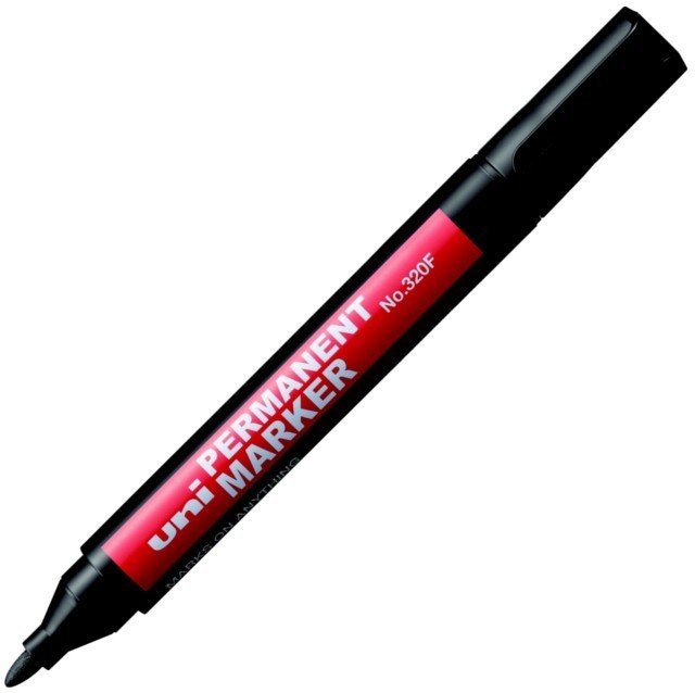 Uni BALL Mitsubishi Pencil Marker permanentny 320F okrągły czarny Mitsubishi Pencil