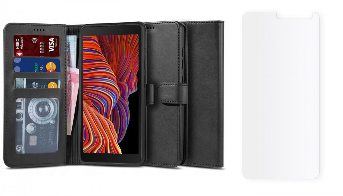 Samsung Braders Etui Wallet 2 + szkło do Galaxy XCover 5
