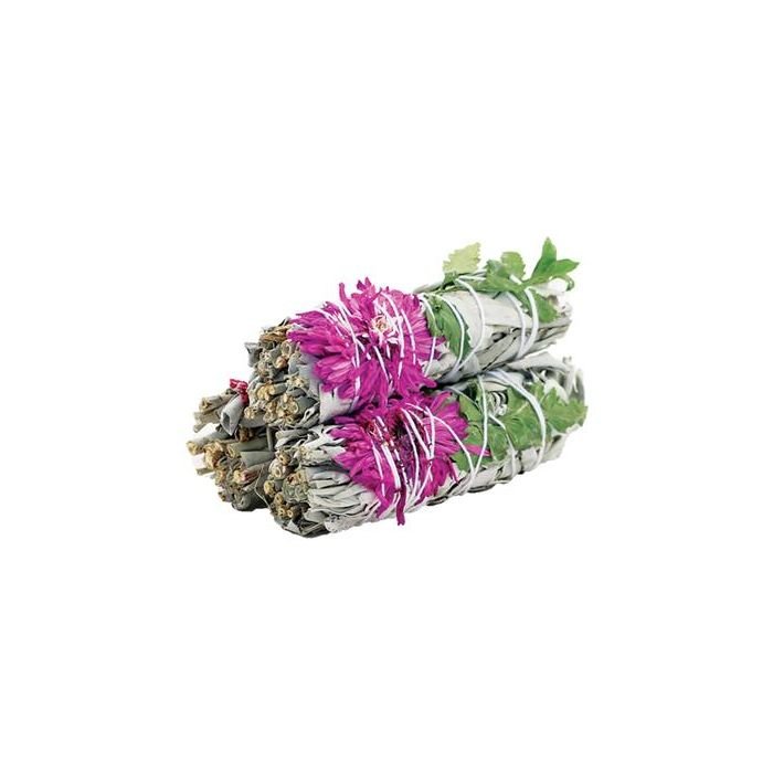 BIAŁA SZAŁWIA - Naturalne kadzidło w pęczku - DALIA Dahlia - 10 cm