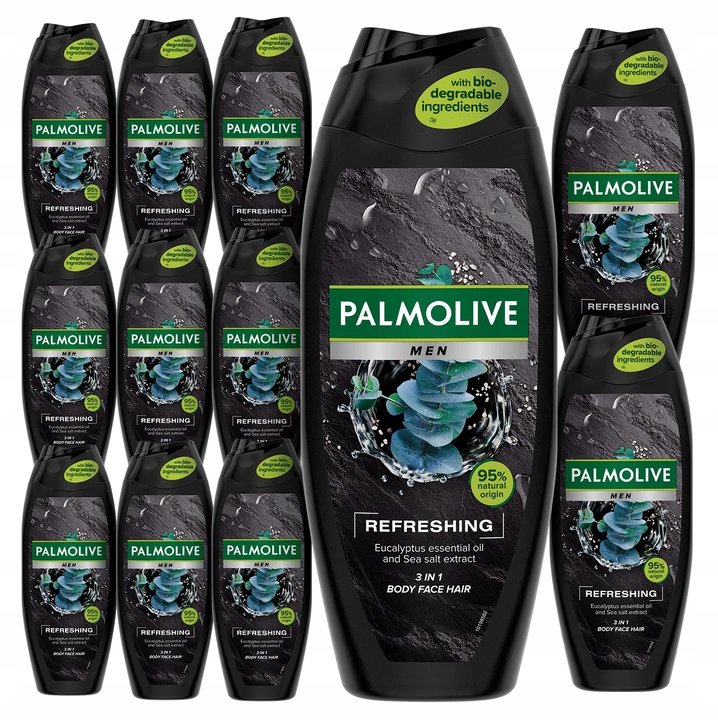 Palmolive Men żel pod prysznic męski 3w1 12x500ml