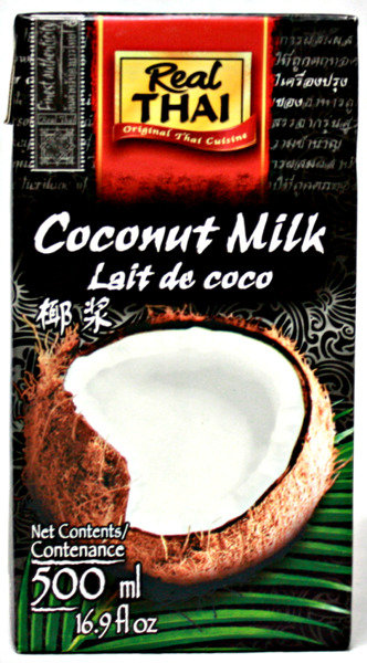Real Thai Mleko kokosowe w kartonie (85% wyciągu z kokosa) 500ml - Real Thai 1031-uniw