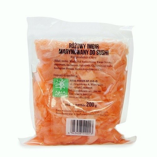 Asia Foods Imbir marynowany różowy 200g - Asia Foods 1466-uniw