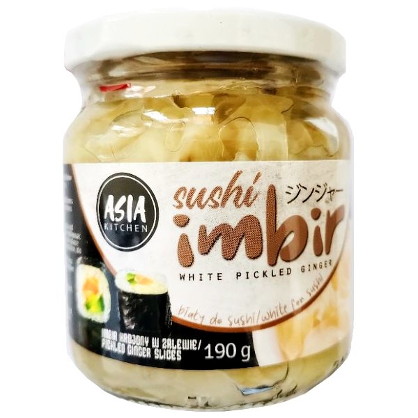 Asia Kitchen Imbir marynowany biały do sushi 190 g