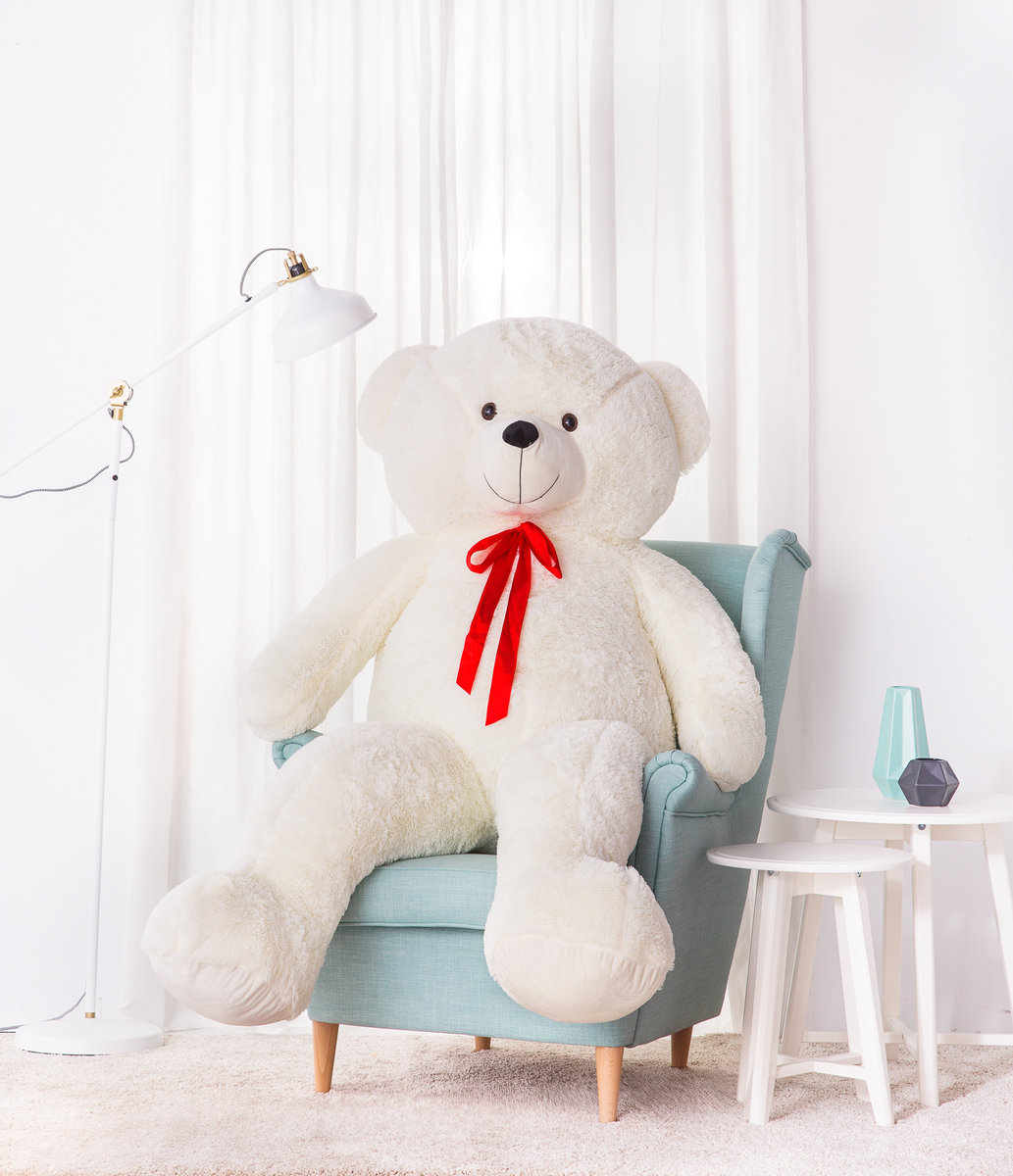 Miś Gustaw, Miś Bueno, biały, 190 cm