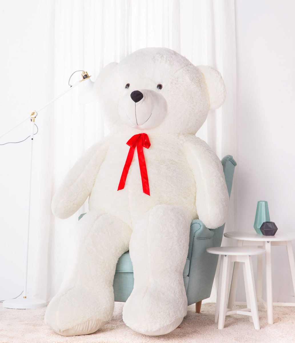 Miś Gustaw, Miś Bueno, biały, 220 cm