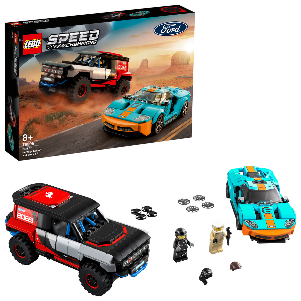 LEGO Speed Champions Ford GT Heritage Edition i Bronco R 76905