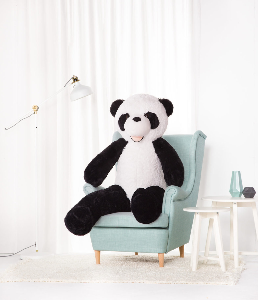 Miś Gustaw, Panda, czarno-biały, 160 cm