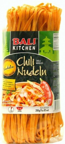 Bali Kitchen Makaron pszenny z chili 200g - Bali Kitchen 606-uniw