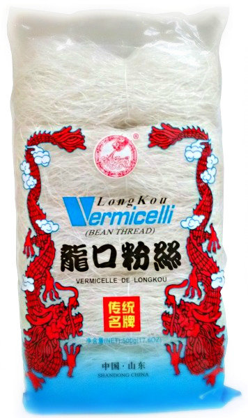 LongKou Makaron sojowy Vermicelli 500g, pakowane po 5x100g 4316734073858