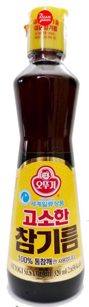 Olej sezamowy z prażonych ziaren 320ml Ottogi - Korea