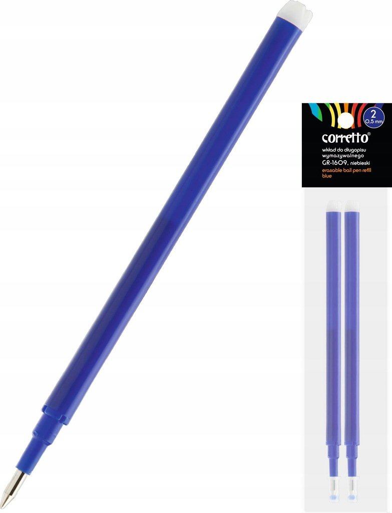 Fiorello Wkład do długopisu wymazywalnego niebieski 2sztuki