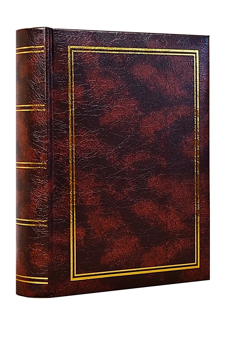 ALBUM szyty CLASSIC na 200 zdjęć 10x15 z opisem BRĄZOWY