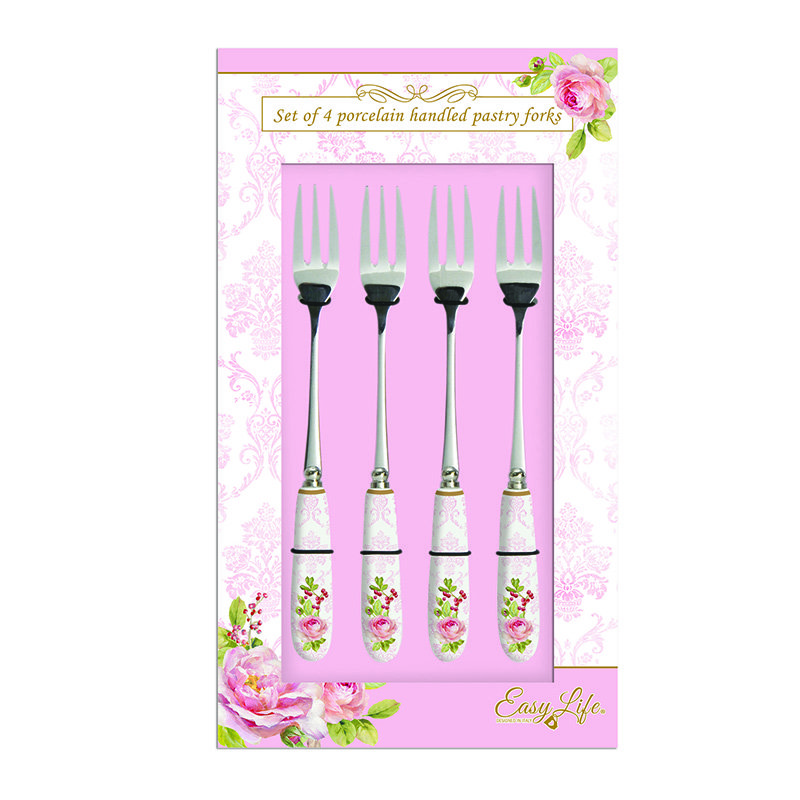 Zestaw 4 widelczyków Nuova R2S Floral Damask