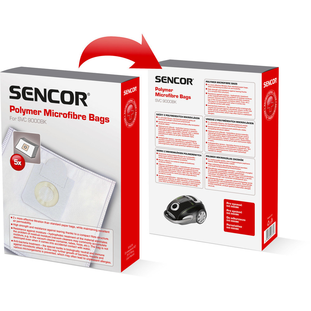 Sencor Worek do odkurzacza SVC 9000 (5 sztuk)