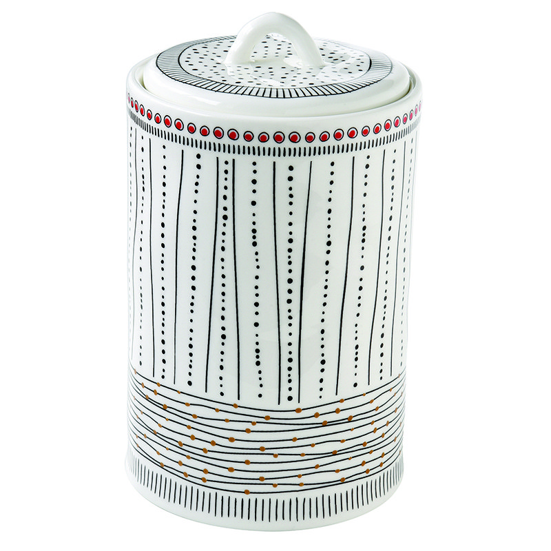 Pojemnik kuchenny porcelanowy z pokrywą 18cm Nuova R2S Organic