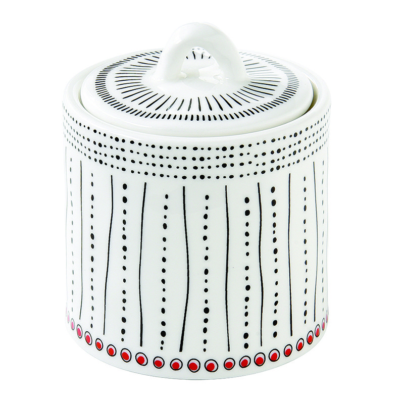 Pojemnik kuchenny porcelanowy z pokrywą na przyprawy Nuova R2S Organic