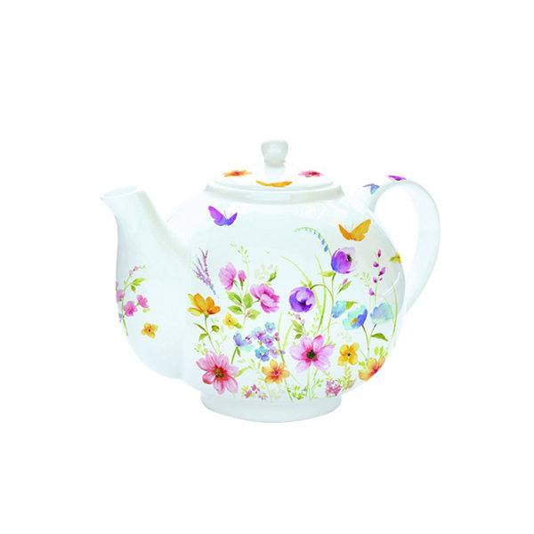 Easy Life 321 fldc dzbanek z zaparzacza do herbaty, porcelana, wielokolorowa, 17 x 14 x 14.5 cm 321FLDC