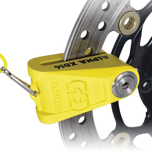 Blokada tarczy hamulcowej OXFORD Alpha XD14 kolor żółty pin 14mm