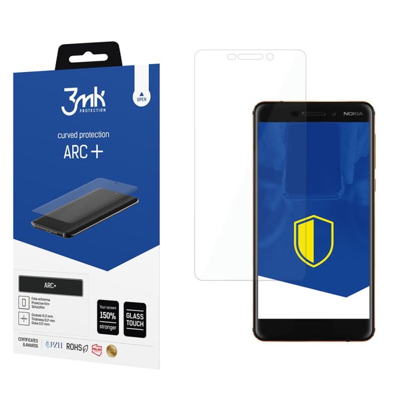 3MK Folia ARC+ FS Nokia 6.1 2018 Folia Fullscreen