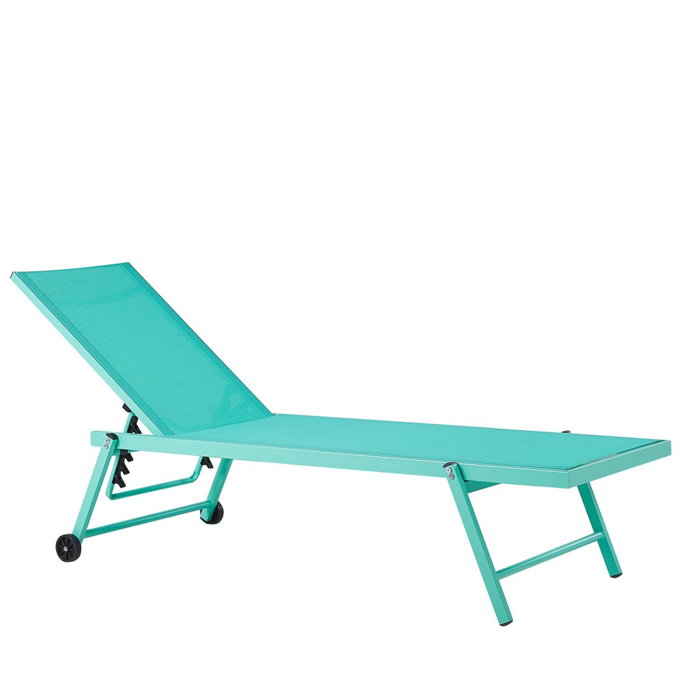 Shumee Shumee Leżak ogrodowy turkusowy PORTOFINO 261498