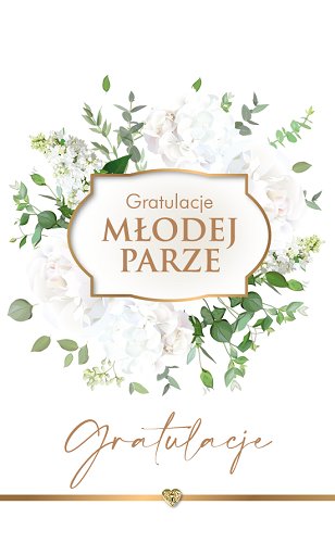 Elegancka Kartka na Ślub  Lux 38